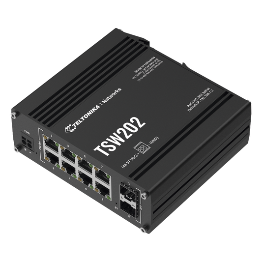 Switch Industrial Administrable L2, 8 puertos PoE 802.3af/at, Soporta Profinet