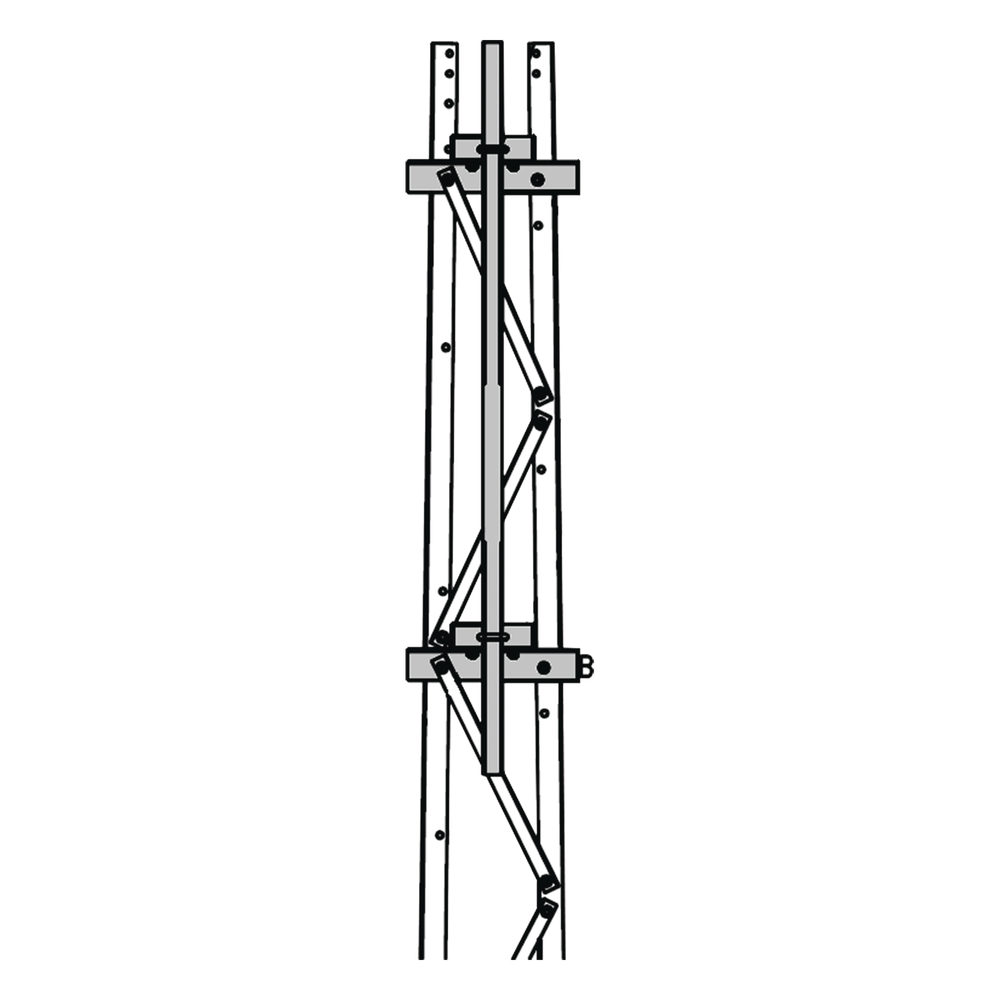 Mástil 2-3/8" x 1.8 m para Montaje en Cara de Torre Super Titan Secciones 1 a 3.