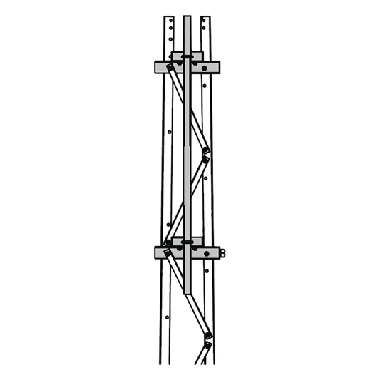 Mástil 2-3/8" x 1.8 m para Montaje en Cara de Torre Super Titan Secciones 1 a 3.
