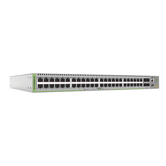 Switch Administrable CentreCOM GS980M, Capa 3 de 48 puertos 10/100/1000Mbps + 4 SFP Gigabit