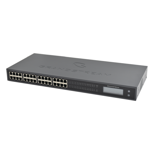 Adaptador VoIP GrandStream de 32 FXS 2 puertos telco 50 pins p/montaje en rack