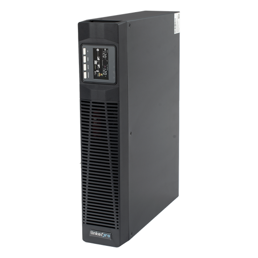 UPS de 1000VA/900W / Topología On-Line Doble Conversión / Entrada y Salida de 120 Vca / Clavija de Entrada NEMA 5-20P / Pantalla LCD Configurable / Formato Rack/Torre / 8 Salidas