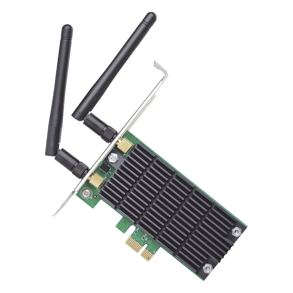 Adaptador  PCI inalámbrico doble banda AC 1200 Mbps / Antena de alta ganancia / Tecnología MU-MUMO 2X2 / Soporte de perfil bajo y Altura completa