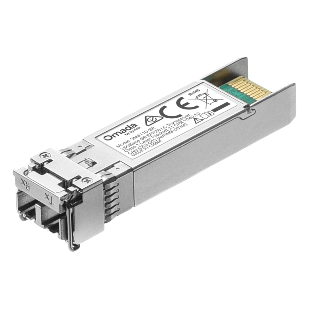 Transceptor SFP28 25GBase-SR / 850 nm Multimodo / Duplex LC/UPC / DDM / Hot-Pluggable / 100 m (OM4) / Bajo Consumo ≤1 W