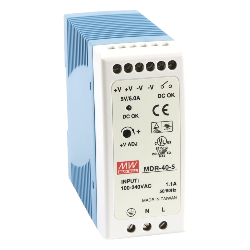 Fuente de poder Industrial Riel Din 5Vcc, 40W