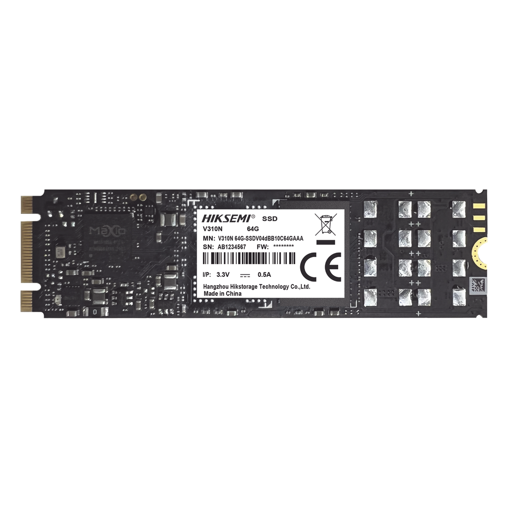 SSD M.2 para Videovigilancia Móvil / 512 GB / SATA III / 550 MB/s Lectura / 525 MB/s Escritura / 24/7 / 0°C a 70°C