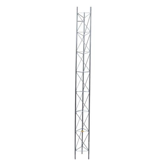 Tramo de Torre Arriostrada de 3m x 35cm, Galvanizado por Inmersión, Hasta 45 m de Elevación. Zonas Húmedas.