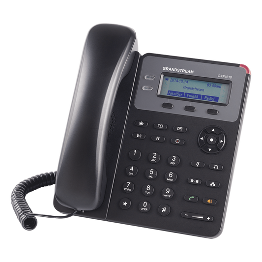 Teléfono IP SMB de 1 Línea, 1 Cuenta SIP con 3 teclas de función programables y conferencia de 3 vías. 5Vcc