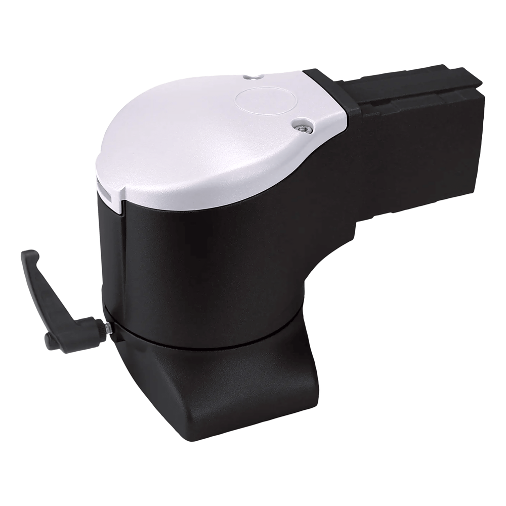 Acoplamiento de Codo con Brida para Montaje de Gabinete HMI, Brazo Syspend 180-Max / Rotación 300° / Capacidad de Carga 180 lb (81.6 kg) / Aluminio Color Negro Jet / Incluye Accesorios