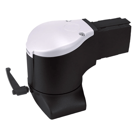 Acoplamiento de Codo con Brida para Montaje de Gabinete HMI, Brazo Syspend 180-Max / Rotación 300° / Capacidad de Carga 180 lb (81.6 kg) / Aluminio Color Negro Jet / Incluye Accesorios