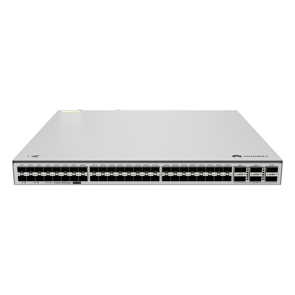 Switch Core eKitEngine / 48 Puertos (10G) SFP+ / 6 Puertos (100G) QSFP28 / Capa 3 / Switching 2,160 Gbps / Forwarding 1,607 Mpps / iStack / Gestión Cloud / Libre de Licenciamiento