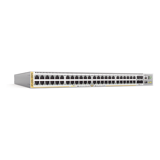 Switch PoE+ Stackeable Capa 3, 48 puertos 10/100/1000 Mbps + 4 puertos SFP+ 10 G, hasta 740 W, fuente redundante