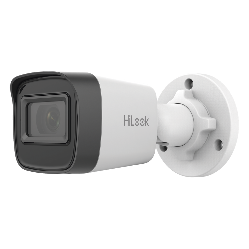 HiLook Series / Bala IP 2 Megapixel (1080p) / Lente 2.8 mm / 20 mts IR / Exterior IP67 / PoE / dWDR / H.265+ / ONVIF