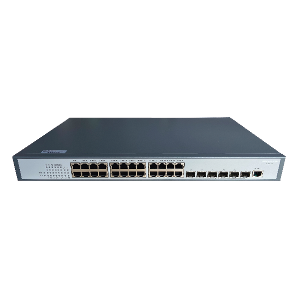 Switch Core Gigabit / Administrable Capa 3 / 24 Puertos 1000 Mbps / 6 Puertos SFP+ 10 G de Uplink / IGMP / VLAN / GRMP