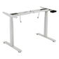 Base de Escritorio Motorizado Profesional / Altura Ajustable 60-125cm / Estructura Estable / Funcionamiento Suave / 3 Preset de Posiciones / Color Blanco / Soporta hasta 100Kg de carga