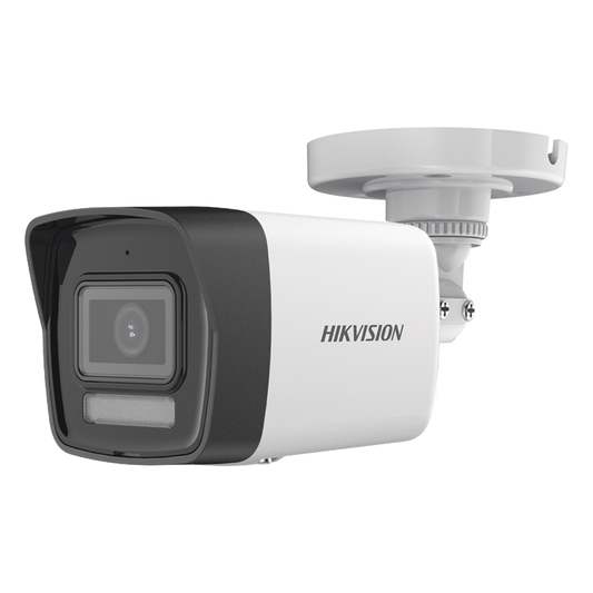 [Dual Light + ColorVu] Bala TURBOHD 3K (5 Megapixel) / Lente 2.8 mm / 30 mts IR + 20 mts Luz Blanca / Gran Angular 104.9° / Exterior IP67 / Micrófono Integrado / dWDR / 4 Tecnologías / Metal