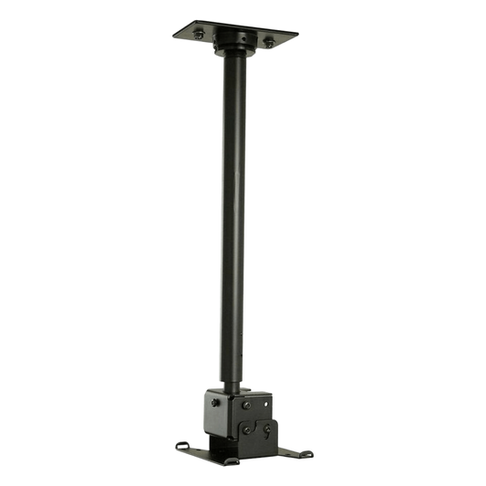 Soporte de techo para pantallas de 13 a 29 pulgadas / Orientación Paisaje o Retrato / VESA 75x75 o 100x100 mm / Carga Máxima 40 lb (18.1 kg) / Incluye Placa de Techo y Hardware / Segurid