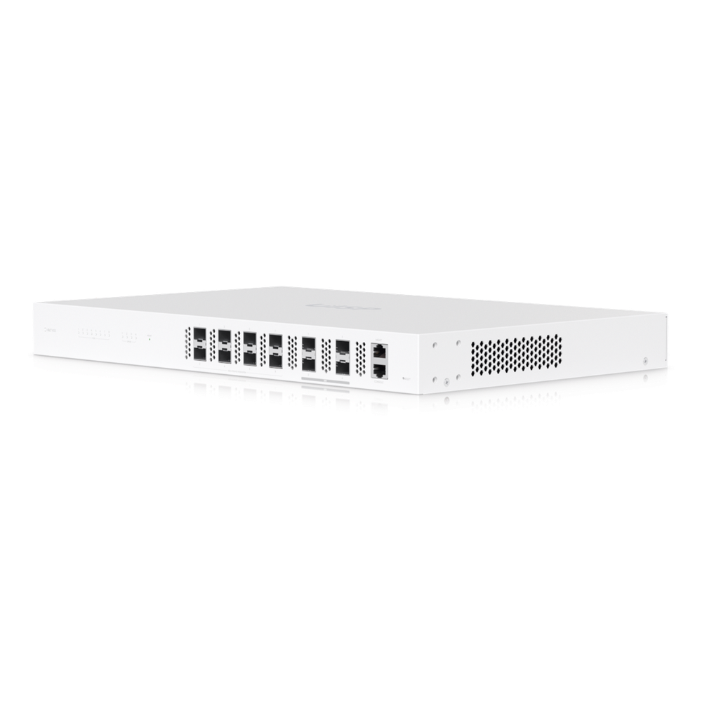 Ubiquiti UISP Fiber OLT XGS — Terminal de línea óptica (OLT) de 8 puertos, 10 Gbps de subida y bajada, capacidad para 2,000+ suscriptores