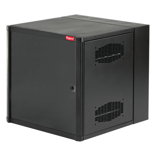 Gabinete AccessPlus de 19 UR Montaje en Pared de 19in / Doble Bisagra / Puerta Sólida de Acero / 915 mm de Alto x 600 mm de Ancho x 637 mm de Profundidad / Color Negro