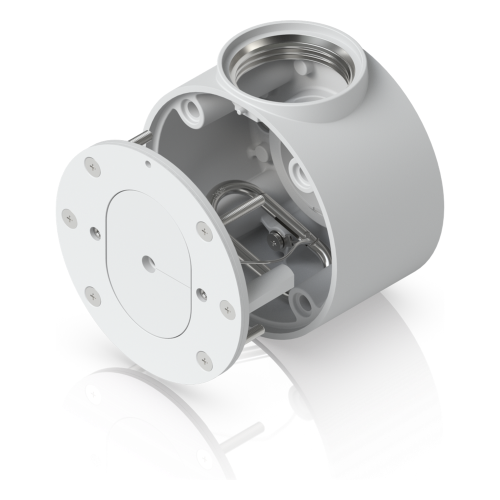 Camera Compact Junction Box – Caja de Conexiones Antimanipulación para Cámaras Compactas Dome y Turret Color Blanco
