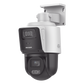 [TandemVu] PTZ IP 4 Megapixel con Cámara Panorámica 4 Megapixel / 4X Zoom / Dual Light (40 mts IR + 30 mts Luz Blanca) / ACUSENSE / IP66  / PoE+ / Audio de Dos Vías / Micro SD / Incluye Base para Techo o Pared