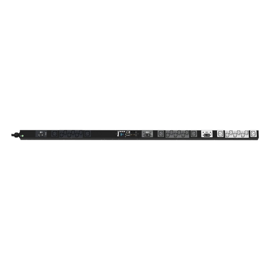 PDU Monitoreable (MI) para Distribución de Energía, Enchufe de Entrada NEMA L21-30P, Con 18 Salidas C13 y 6 C19, de Instalación Vertical, 208 Vca, 30 Amp