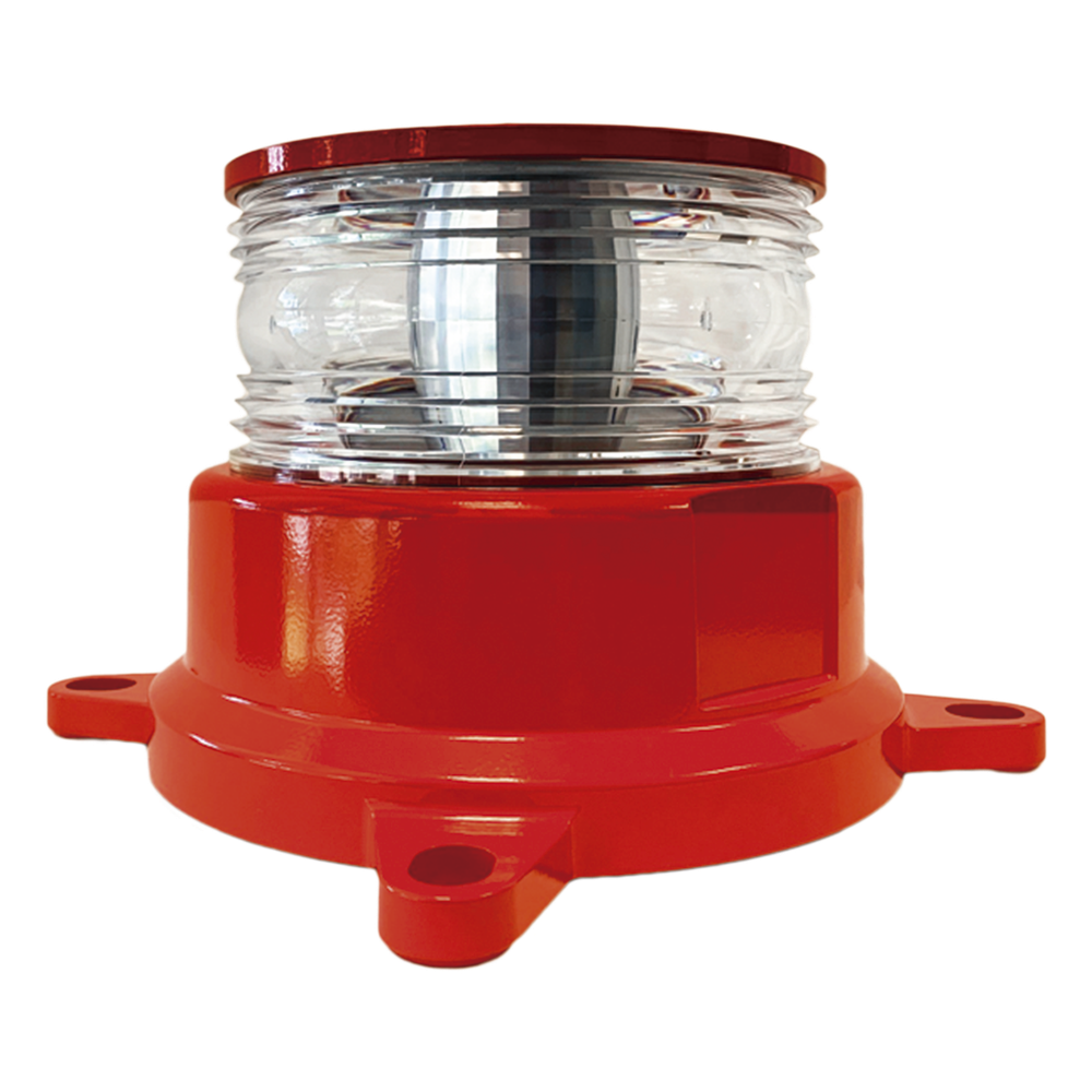 Baliza LED REDSTAR Intensidad Media para Obstáculos / 2000cd Rojo + 246mW/sr IR / 360° Horizontal + 3° Vertical / Alimentación AC-DC 120-240V / Protección IEEE C62.41 / Sincronización GPS / ADSL Integrado / IR Infrarroj