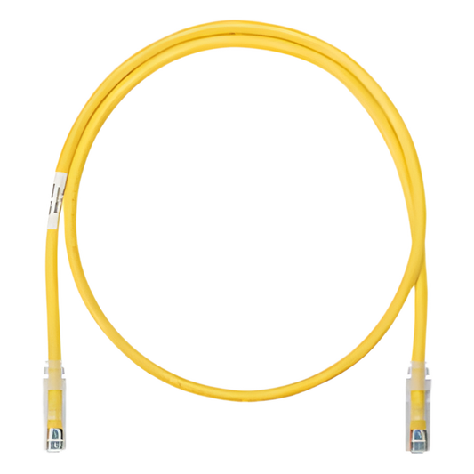 Cable de Parcheo UTP Categoría 6, con Plug Modular en Cada Extremo - 2 Metros (6.56 Pies) - Amarillo
