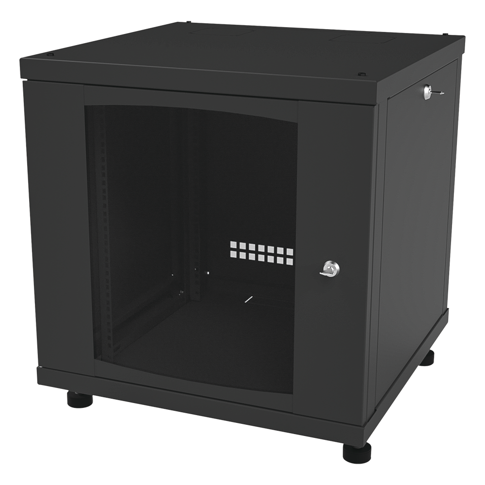 Gabinete Profesional para Telecomunicaciones de 12UR, 638 mm Profundidad.