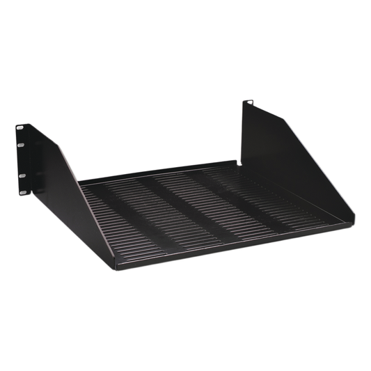 Charola para soportar equipo en Rack de 19in, ventilada, 3UR, Color Negro