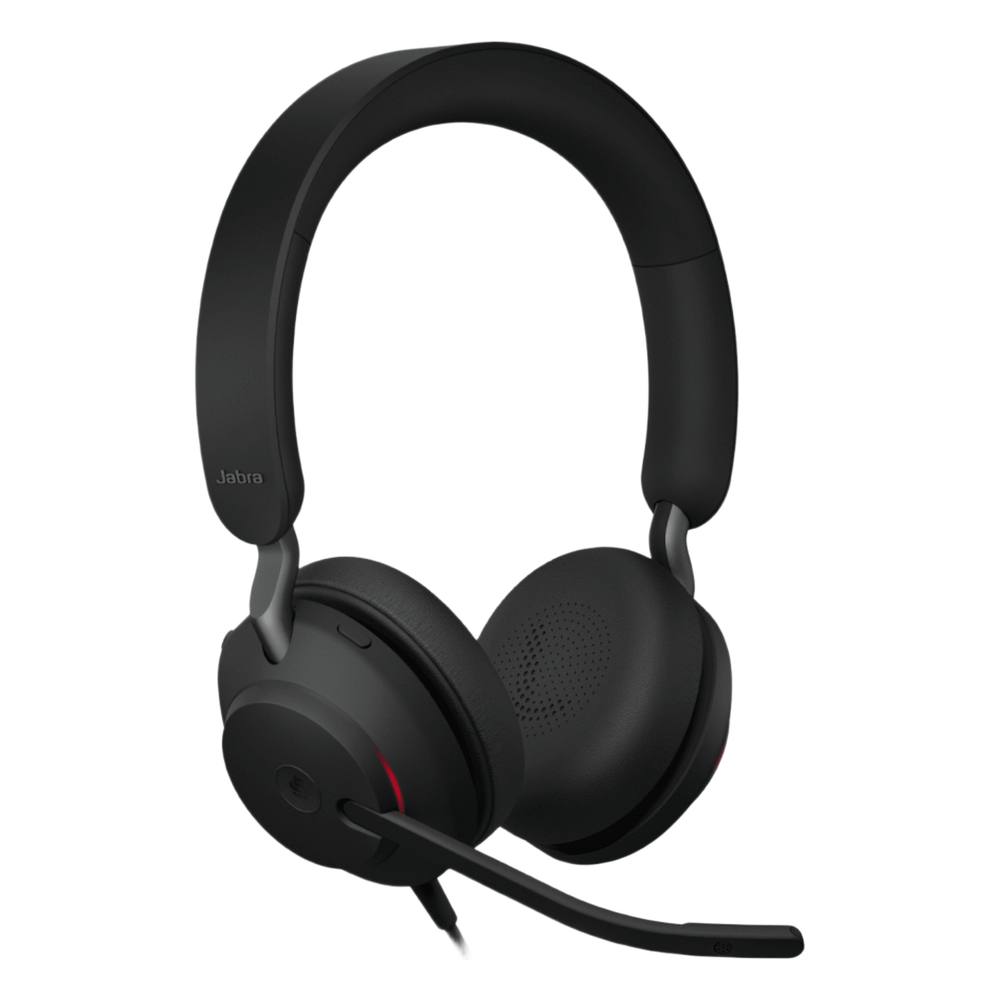 Jabra Evolve 2 40SE, Auricular Stereo Versión MS con Aislamiento de Ruido, Conexión USB C/A y Indicador de Ocupado (Busylight) (24189-999-799)