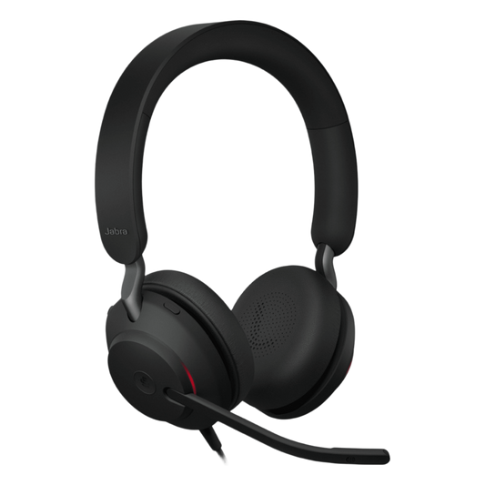 Jabra Evolve 2 40SE, Auricular Stereo Versión MS con Aislamiento de Ruido, Conexión USB C/A y Indicador de Ocupado (Busylight) (24189-999-799)