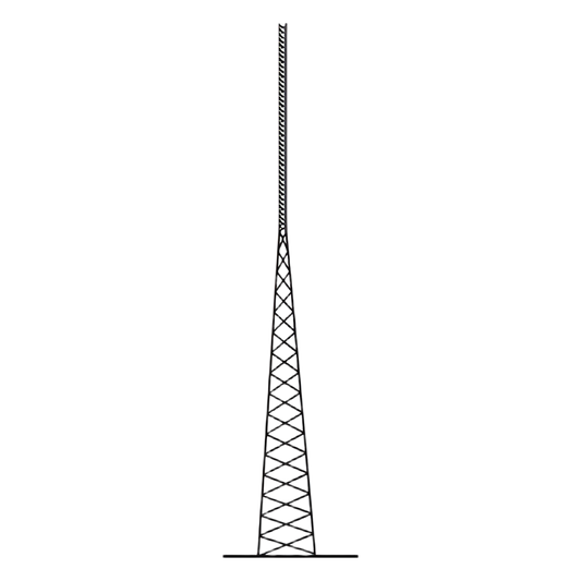 Torre Autosoportada Tubular ROHN de 33 metros Linea SSV HEAVY DUTY.