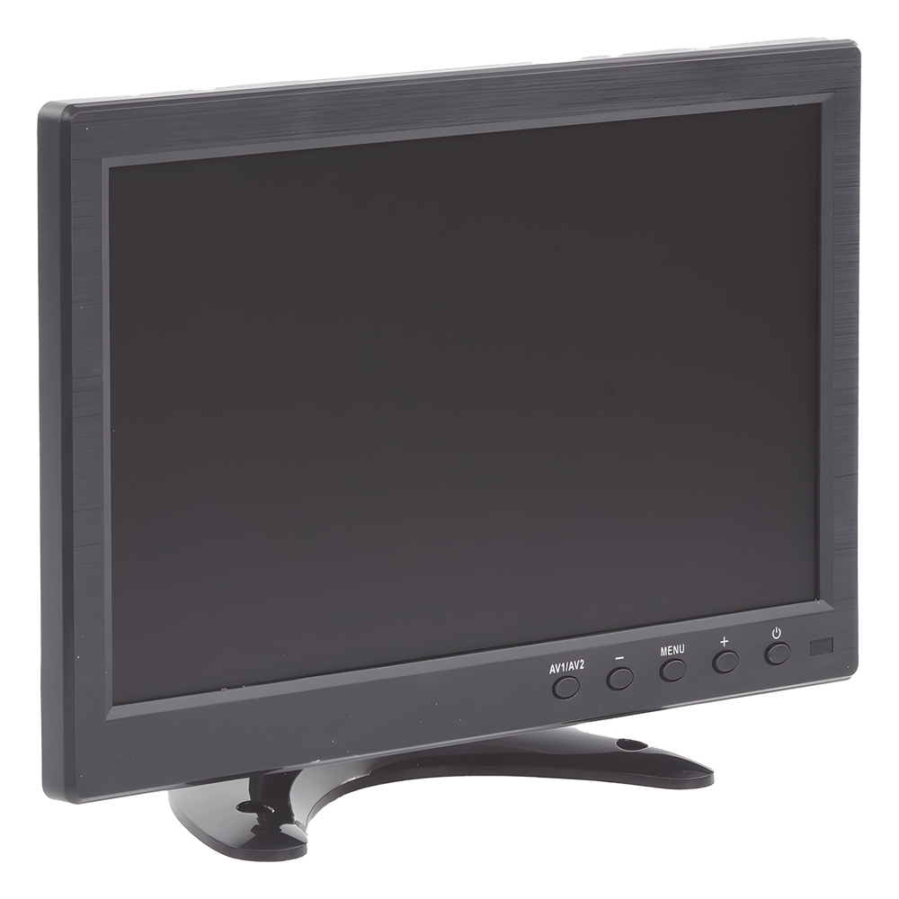 Monitor 10.1" TFT-LCD ideal para colocar en vehículos o DVR/NVR. Entradas de video HDMI, VGA y RCA (CVBS)