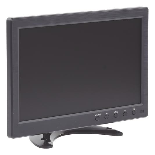 Monitor 10.1" TFT-LCD ideal para colocar en vehículos o DVR/NVR. Entradas de video HDMI, VGA y RCA (CVBS)