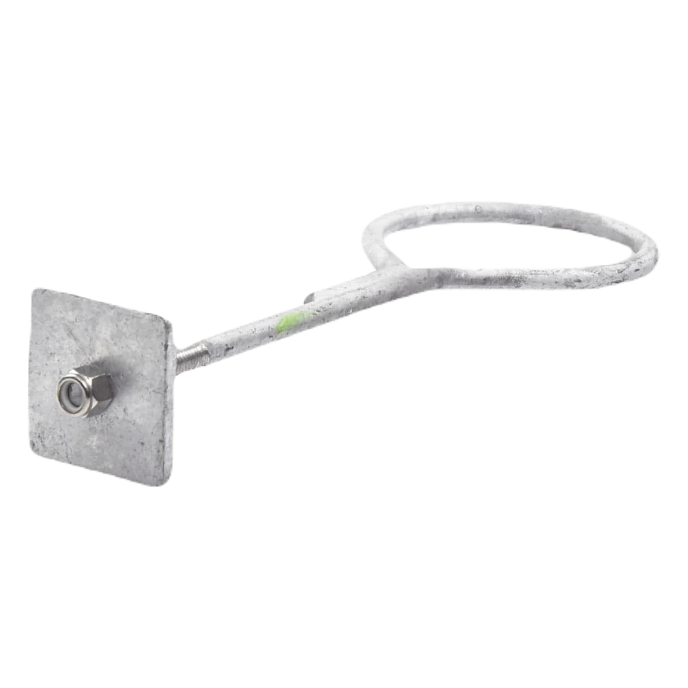 Ancla con Aro, largo: 40 cm. de 1/2" de espesor para Losa o Pared. Galvanizado por Inmersión.