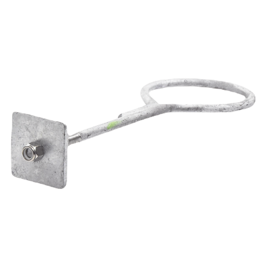 Ancla con Aro, largo: 40 cm. de 1/2" de espesor para Losa o Pared. Galvanizado por Inmersión.