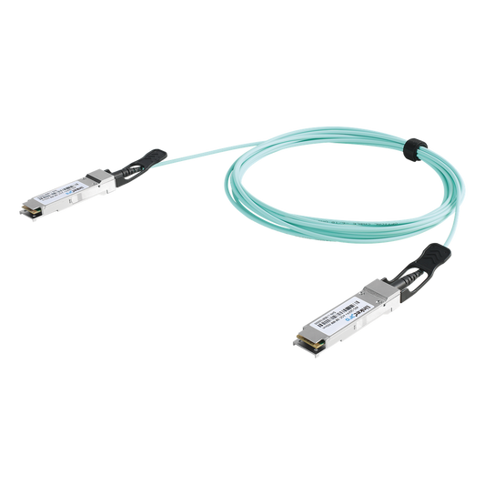 Cable AOC QSFP+ de 40 Gbps a 40 Gbps / Cable de fibra óptica Activo / Longitud: 3 metros
