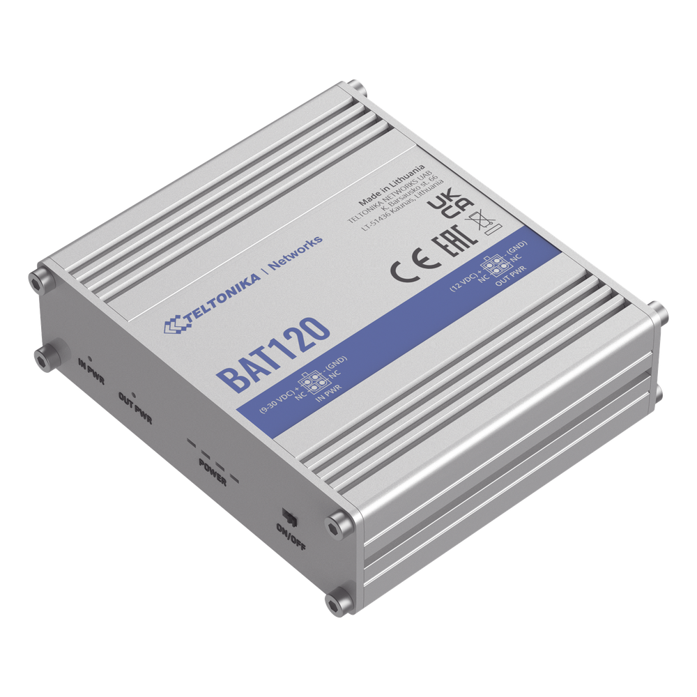 UPS industrial para (RUT2xx, RUT9xx, RUTXxx, TRBxxx) 2300 mAh 17 Wh, 12 volts de salida