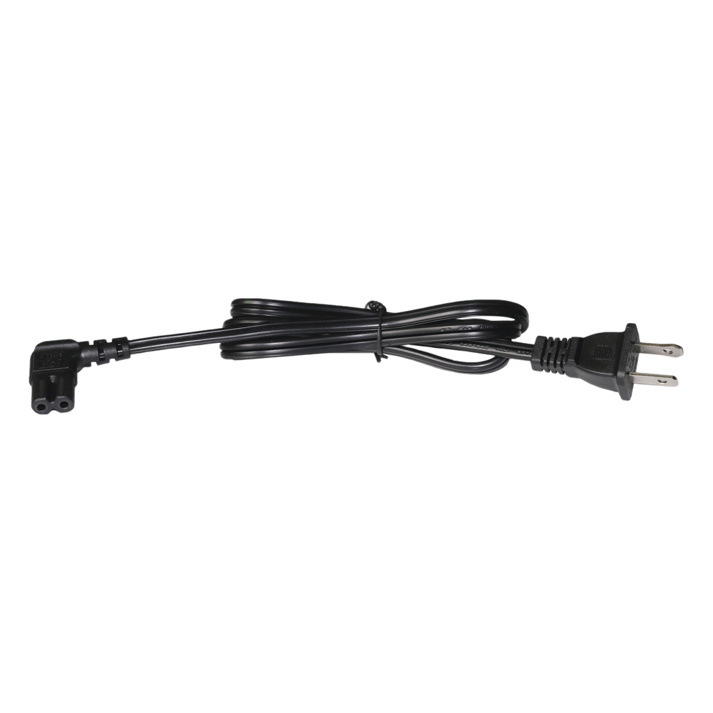 Cable de Alimentación Eléctrica para 120-240 Vca / 1 Metro (3.28 Pies) / 2 Clavijas Tipo Americano / Conector en Forma Tipo L