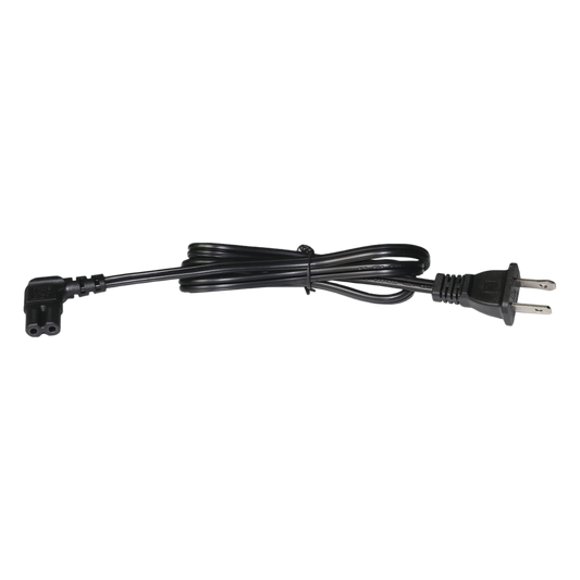 Cable de Alimentación Eléctrica para 120-240 Vca / 1 Metro (3.28 Pies) / 2 Clavijas Tipo Americano / Conector en Forma Tipo L