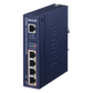 Extensor Industrial PoE, Entrada PoE 802.3 bt  y 4 Puertos de Salida Gigabit 802.3 af/at