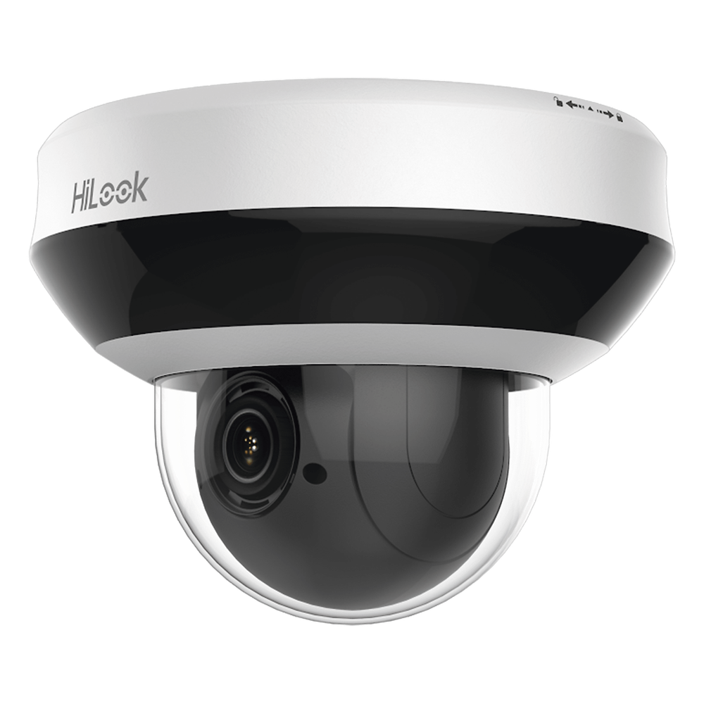 Mini PTZ IP 4 Megapixel / 4X Zoom / Audio Bidireccional / H.265+ / 20 mts IR EXIR / WDR 120 dB / PoE / IK10 / IP66 / Ultra Baja Iluminación / Micrófono Integrado / Micro SD