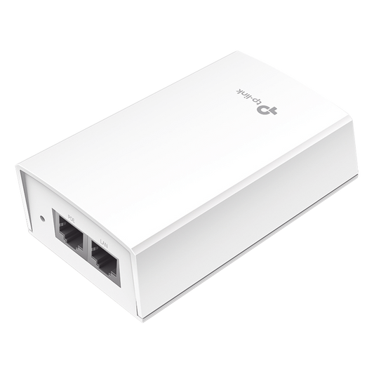 Inyector PoE Pasivo de 48V (24 Watts) / 2 puerto 10/100/1000 Mbps / Plug and Play / Montaje en Pared