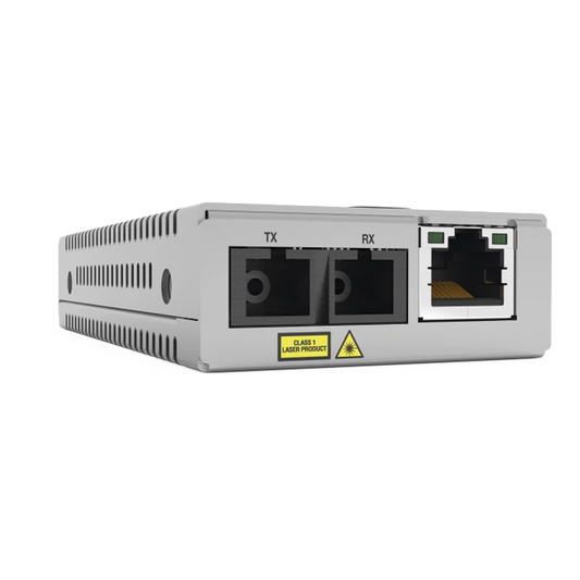 Convertidor de medios TAA (Federal) 10/100TX - 100FX/SC MultiModo, Multiregion PSU