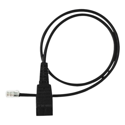 Cable QD A RJ9 De Repuesto Yealink Para Diademas Profesionales Y Teléfonos De Terceros