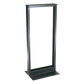 Rack de Dos Postes Estándar de 19 in, Rieles Numerados y Roscados #12-24, Fabricado en Aluminio, 24 Unidades de Rack, Color Negro