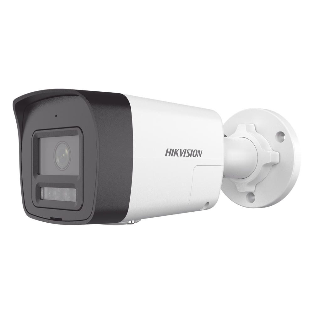 [PROTECCIÓN ACTIVA] Bala IP 4 Megapixel / Lente 2.8 mm / Dual Light (30 mts IR + 20 mts Luz Blanca)  / Audio de Dos Vías /  Luz Intermitente y Alerta de Audio / Micrófono Integrado / ACUSENSE Lite / Exterior IP67 / H.265 / PoE