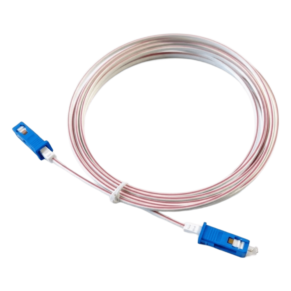 Cable de Fibra Óptica POF Monomodo / Conectores SC/UPC - SC/UPC / Interior / Fibra G.657A2 / Cobre 26 AWG / 75M