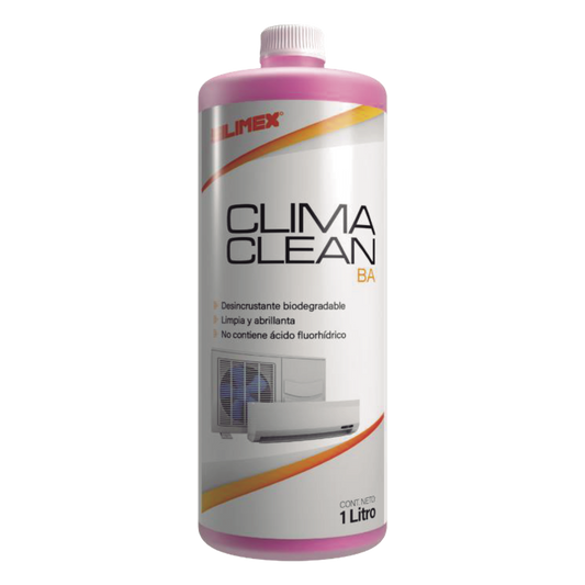 CLIMA CLEAN BA Limpiador Espumoso, Biodegradable y a Base de Agua que Garantiza una Limpieza Profunda y Profesional en Serpentines de Minisplits, Mejorando su Eficiencia y Prolongando su Vida Útil
